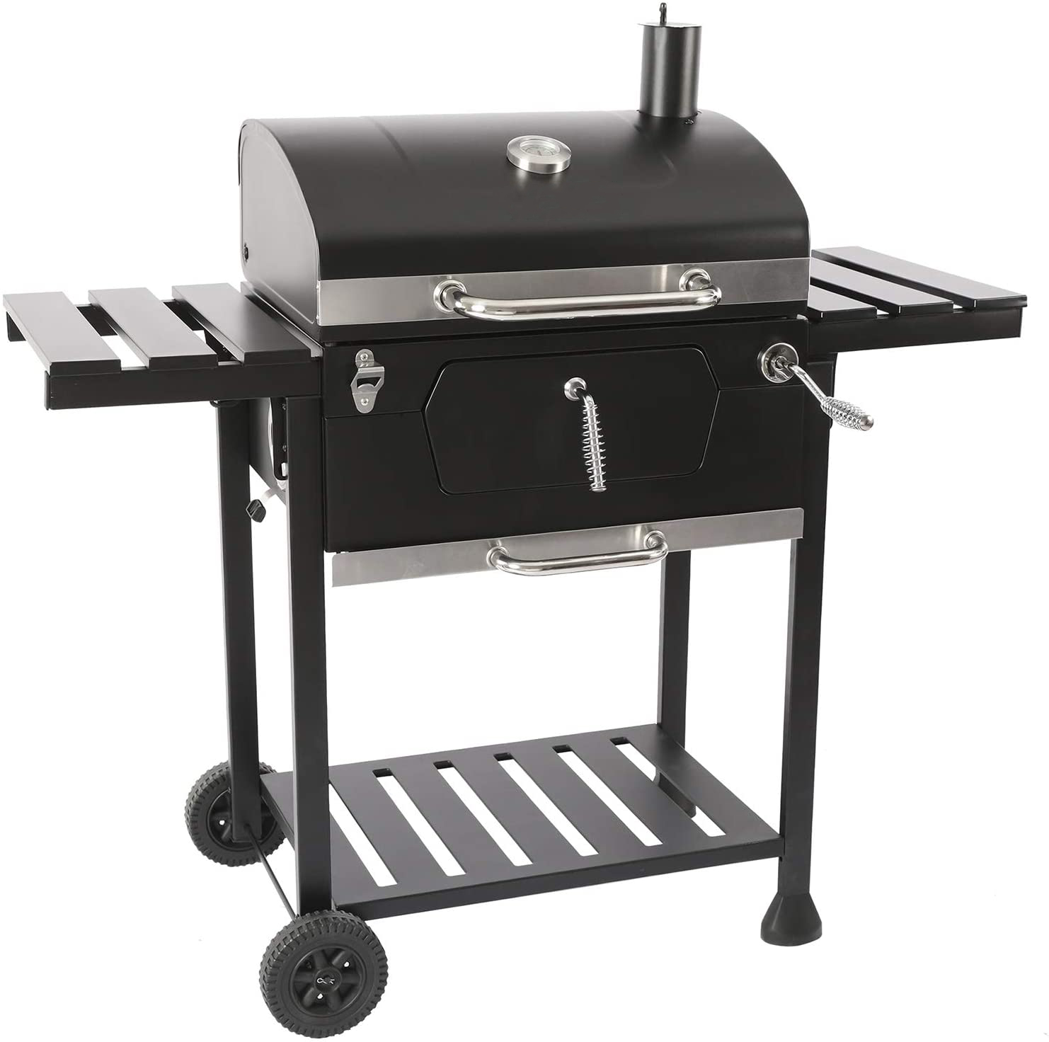 Outdoor Home Yard Enamel Cooking Stove Stainless Steel Rack Large BBQ Grill